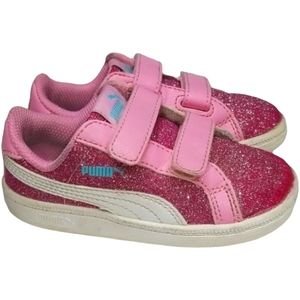 Puma Smash V2 Glitz Glam Velcro Sneaker Size 6
